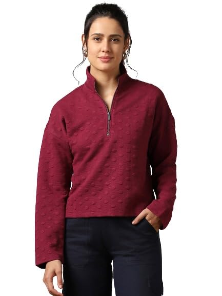 NOBEROMen's High-Neck Quilted Sweatshirt