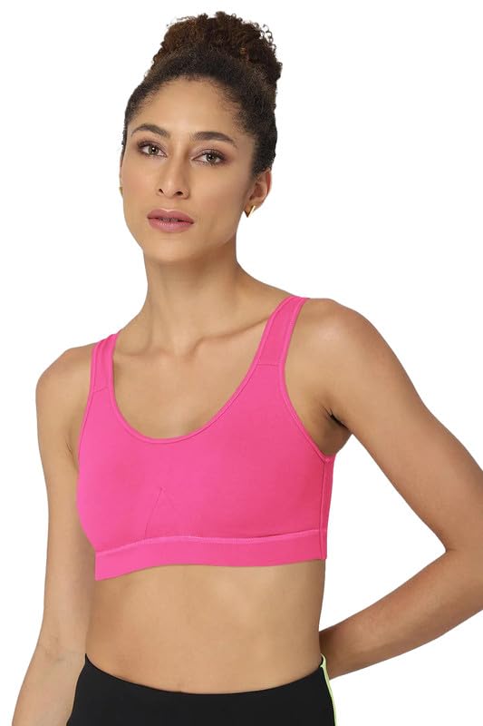 Image of Intimacy Active Sports Bra for Women Medium Coverage, Non-Wired, Non-Padded, Seamless, Stretchable Comfortable Support Activewear for Women
