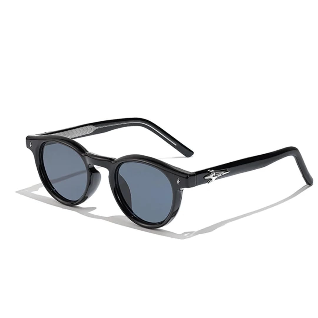 Gafas de sol de moda para hombre con protección solar UV400, diseño circular personalizado y moderno, la opción ideal para regalar.