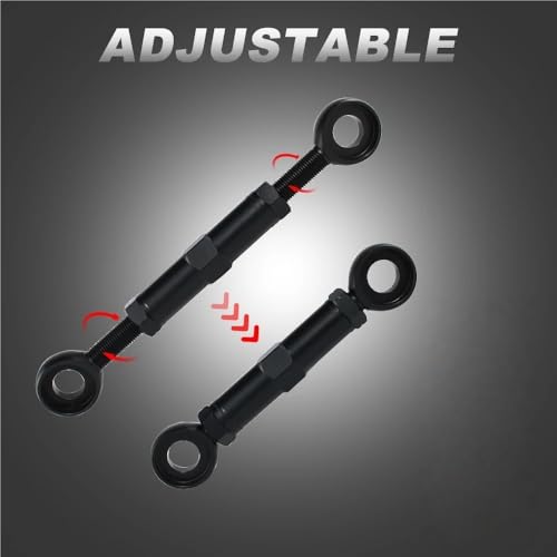 Béquille latérale réglable en hauteur et biellettes de suspension pour moto KLR 650 - 7
