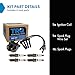 TRQ Ignition Coil and Spark Plug Kit 6 Piece Iridium Spark Plugs Compatible with 1999-2004 Subaru Forester 1999-2004 Impreza 1999-2004 Legacy 2000-2004 Outback 2003-2006 Baja