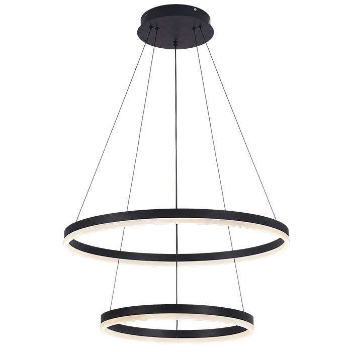 Lampada a sospensione a LED – 88 W – 6160 lm – Nero – HARVEY-88 3CCT