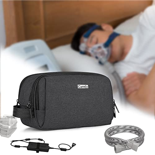 CURMIO CPAP Travel Bag Compatible with ResMed AirMini Machine, Portable CPAP Supplies Carrying Case Storage Bag, Black (Empty Bag Only, Patent Pending)