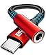 ENVEL USB C auf 3,5 mm Kopfhörer Adapter, Typ C auf AUX Audio Headset Kabel, kompatibel mit Google Pixel 9 8 7, Samsung Galaxy S25Ultra S24 S23 S22, iPhone 16 Pro Max 15 Plus, Huawei, One Plus, Xiaomi