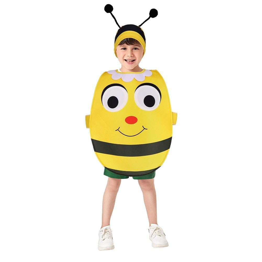 Kostium zwierzęcy z kreskówki, unisex, pszczoła, kot, cosplay, kostium trzmieli, pszczoła, body, fantazyjne przebranie, zestaw ubrań z kapeluszem dla dzieci