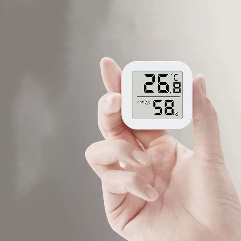 ABS Electronic Wall Mount Indoor Household Thermometer Dry Temperature Humidity Meter