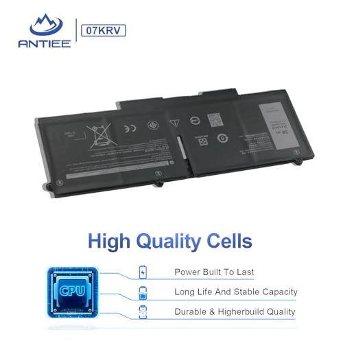 Image of ANTIEE 07KRV Laptop Battery Replacement for Dell Latitude 5430 5530 Precision 3570 P104F P104F005 P104F006 P137G004 P137G006 P137G005 Series H4PVC 0H4PVC Y86WG 78FWY 078FWY 0Y86WG 4FVJG 15.2V 3625mAh