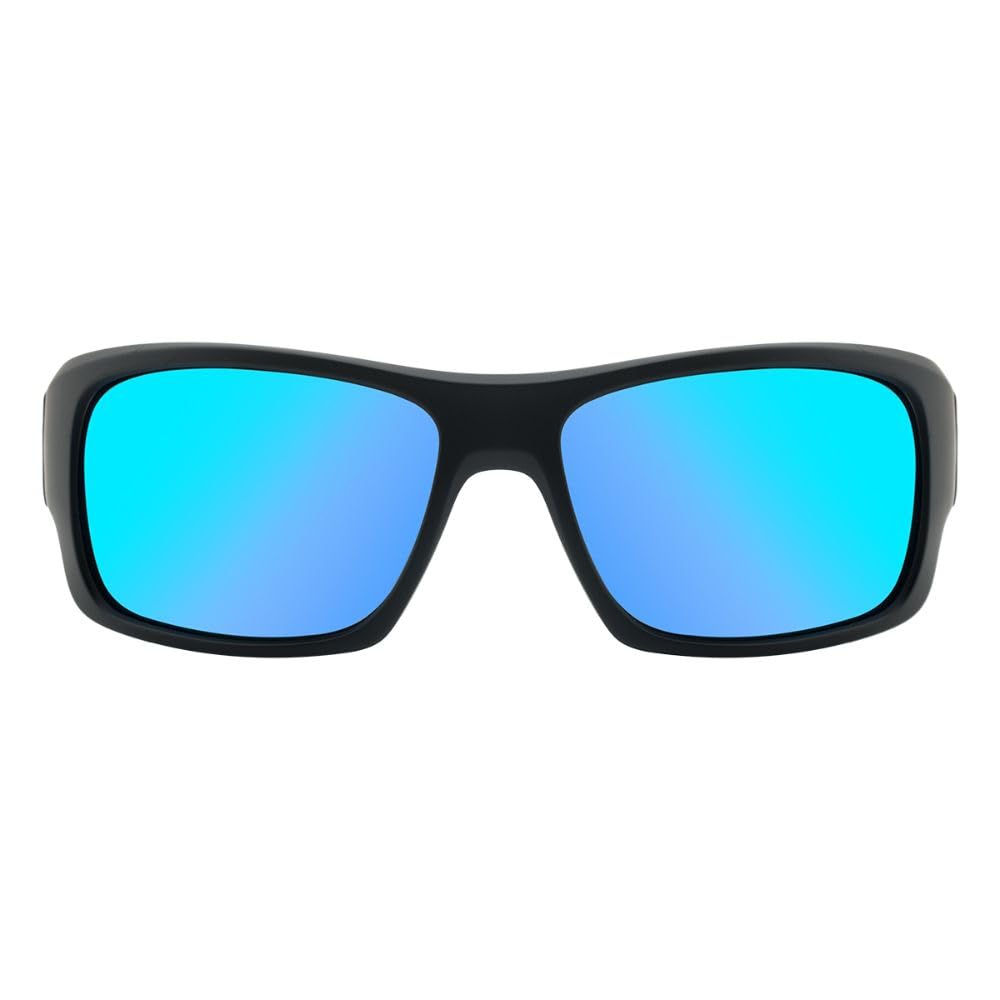 Dirty Dog Stray Herren-Sonnenbrille, Satin, Schwarz/Eisblau