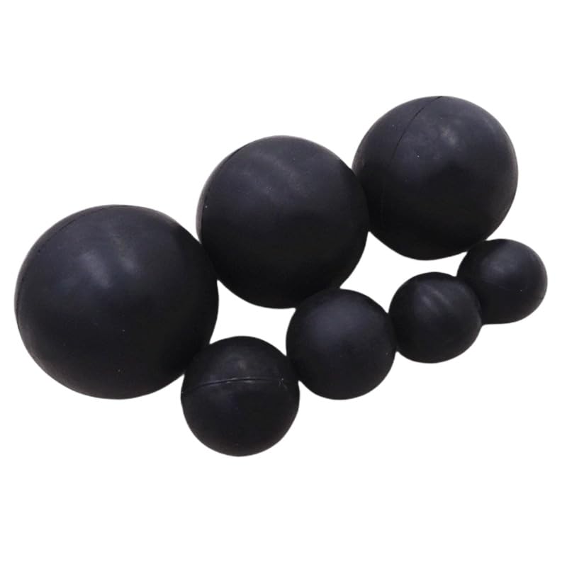 Black Round Solid Rubber Ball Bouncy Balls Training Ball Diameter 2mm - 75mm (10,32mm)