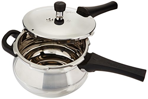 Prestige 3.3-Liter Deluxe Alpha Induction Base Stainless Steel Baby Handi, Small, 8"D x 13"W x 6"H, Silver by Prestige - Image 2