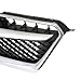 MUTUSAISI Front Bumper Upper Grille Chrome Grill Compatible with 2012-2016 Subaru Impreza/ 2013-2015 XV Crosstrek/ 2016 2017 Crosstrek