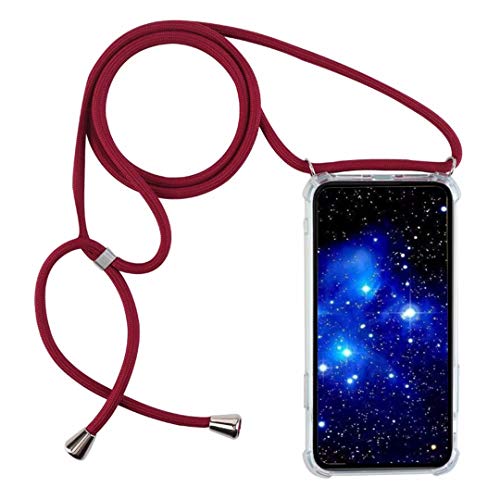 1stfeel Compatible con Funda para Samsung Galaxy Note 10 Plus Funda para teléfono móvil con cordón Transparente TPU Diseño de Protección Anti-Shock Cover