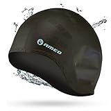 AMEO Ear Protection Silikon-Badekappe – Swim Cap elastisch & strapazierfähig – Ideal für alle...