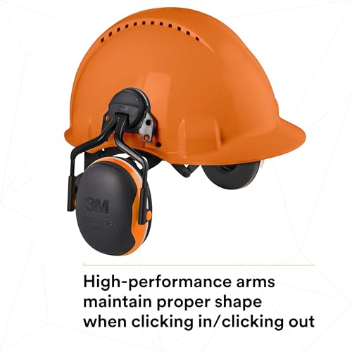 Image of 3M PELTOR Hearing Protection Earmuffs, X4 Series Noise Protection, Construction, Manufacturing, Assembly, Sanding