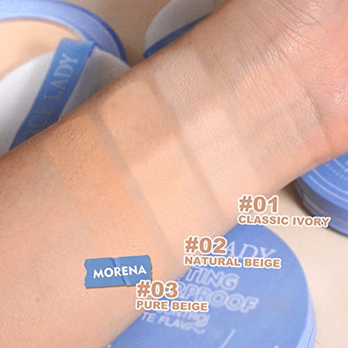 Caluself Oil Control Face Pressed Powder,Waterproof Long Lasting Finishing Powder Lightweight Oil Control Mattes Smooth Setting Powder Makeup Long-Lasting,0.28Oz #TOP7