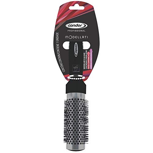Condor, Escova Modeladora, Modellati, Média, Profissional, Base de Cerâmica, Íon Anti-frizz, Alisa e