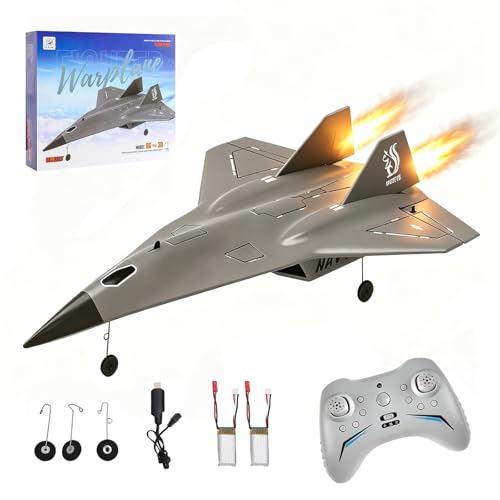 Image of FX9672 RC Airplane, 4CH Remote Control Fighter Jet for Beginners Adults