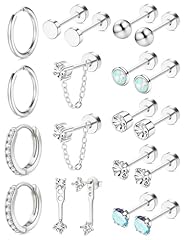 10 Pairs Silver Plated