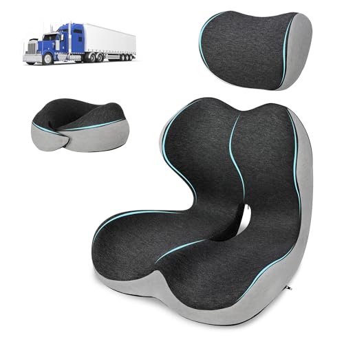 GKTKG Truck Driver Seat Cushion Set with Memory Foam