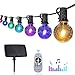 YUNLIGHTS 4pcs Solar Garden Lights Outdoor Garden Stake Lights Multi-Color Changing LED Solar Lights with Purple LED Light Stake for Garden Patio Backyard Decoration (Lotus,Dandelion,Lily,Sunflower)