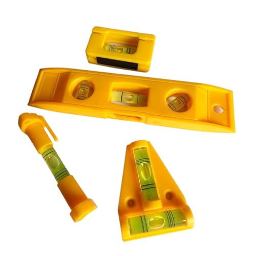 ARYIMYDP 4 Piezas Nivel Set con Lineal de Burbuja en T Torpedo 6 Pulgadas y Mini Magnético Ideal