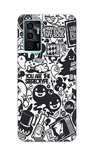 Image of Printed Hard Back Cover Case for Vivo V23e | V23e 5G | Vivo Y75 4G Back Cover (Mixed Cartoon) -1302