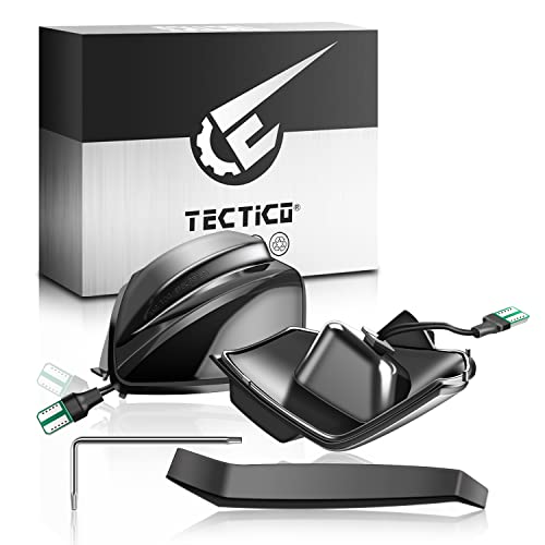 TECTICO LED Dynamique Marqueur latéral Clignotant séquentiel E8 12V 18 LED Jaune ambre Super brillant Compatible avec Ford S-Max C-Max Kuga C394,2 Pièces