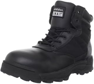 Original S.W.A.T. Men's Classic 6 Inch Waterproof Side-zip Safety Tactical Boot, Black, 9