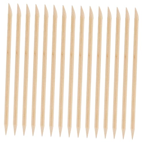 FOMIYES Professional Wood Cuticle Pusher Sticks 200pcs Nail Tools for Manicure Pedicure Sticks Set