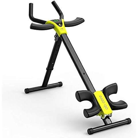 leikefitness Height Adjustable Ab Trainer Abdominal Whole Body Workout Machine Waist Cruncher Core Toner Leg Thighs Buttocks Shaper with LCD Monitor AB9380 (Black) Cover