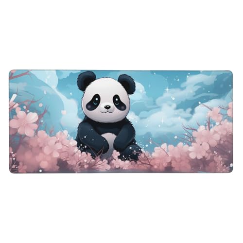 Tapis de souris grand format panda idéal pour organiser votre espace de télétravail