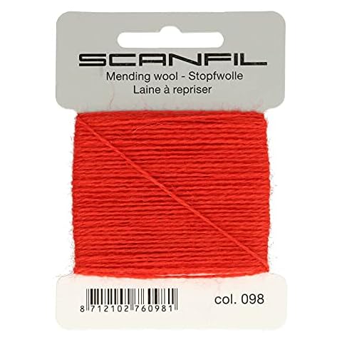 Scanfil 40020-098 Darning Thread, Orange, 15 m Cover