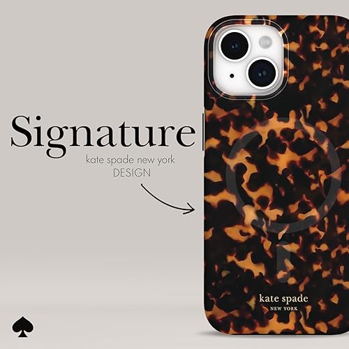kate spade new york iPhone 15 Case / 14/13, Compatible with MagSafe - Tortoiseshell by kate spade new york - Used condition - Image 4