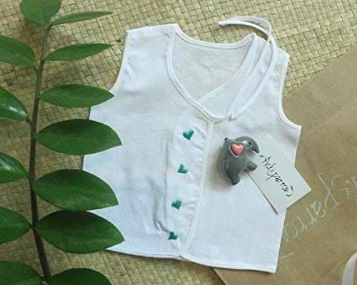 PICKSPARROW-Pure-Cotton-Embroidered-Newborn-Baby-ClothesJhablasVests-0-1-Month-Pack-of-4