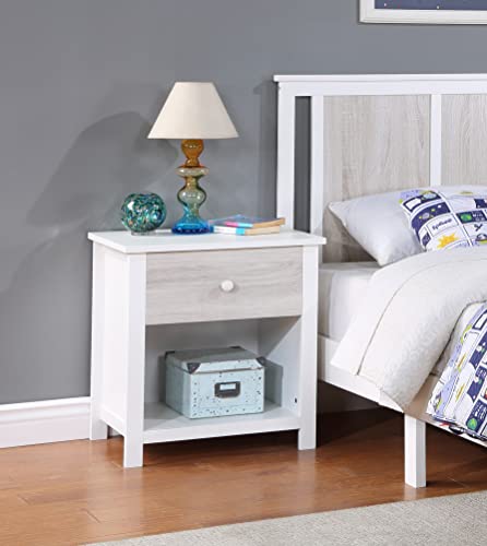TDZXQQ Elegant Solid Wood Nightstand for a Serene Retreat, Organizing