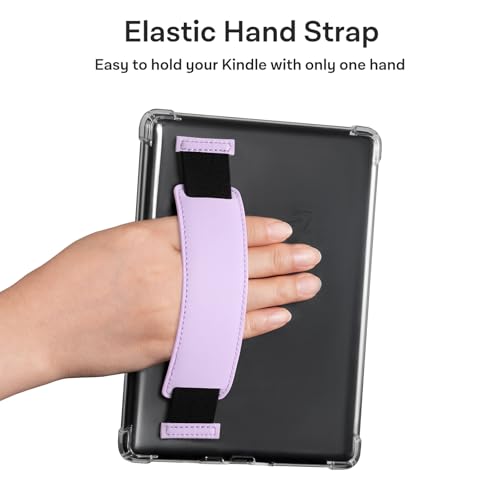 Image of CoBak Hand Strap Clear Case for All-New 7 inch E-Readers - Lightweight, Scratch-Proof Silicone Back Cover