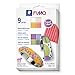 Produktbild STAEDTLER ofenhärtende Modelliermasse FIMO soft Set inklusive Armreif, weich und geschmeidig, speziell für Einsteiger und Hobbykünstler, 8 Halbblöcke á 25g in sortierten Farben, 8023 C8-1P