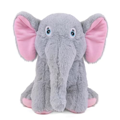 Image of Mirada Elephant Soft Plush Toy | Grey Stuffed Animal for Kids, Boys & Girls | Cute Soft Toys for Kids, Stuffed Animals, Animal Soft Toys, Cuddle Toy, Baby Gift, Birthday Gift, Room Decor Plush | 22cm