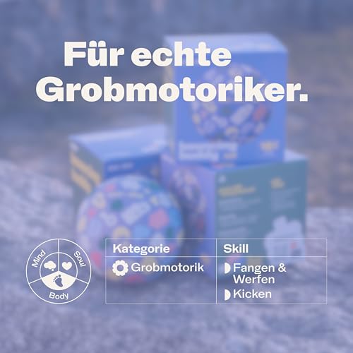 Bouncing Buddy – Der perfekte Spielball für Kleinkinder (5', 12,7 cm) | Fördert Motorik & Koordination | Weicher, langlebiger Kautschuk | Sicher & Pflegeleicht | Für drinnen & draußen Blueberry