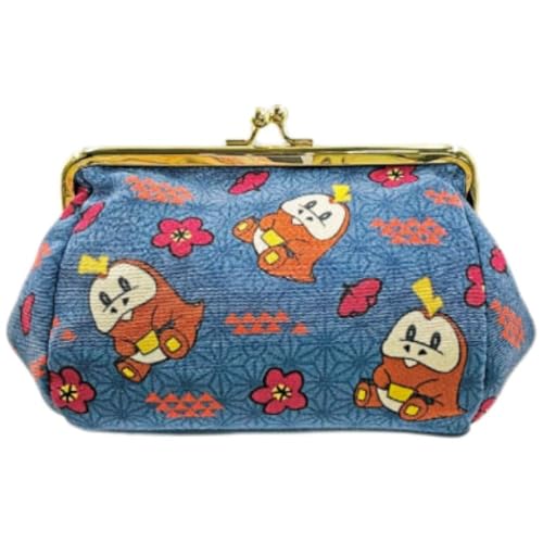 [マリモクラフト]ポケモン Pokémon 和柄 がま口ポーチ ホゲータ 約W150xH125xD80mm PKM-914のサムネイル