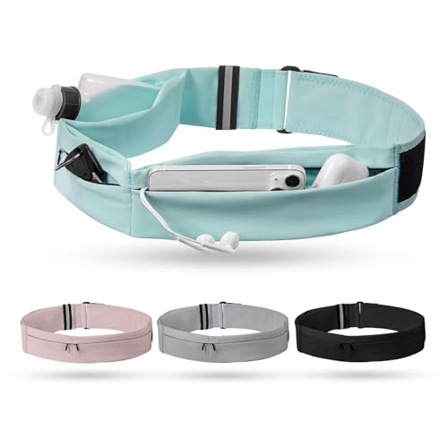 BOATPRO ランニング ポーチ 揺れない 3ポケット 伸縮 防水 防汗 83g超軽量 スマホ収納 ペットボトル マラソンポーチ ランニングポーチ ウエストポーチ レディース メンズ ブルー L