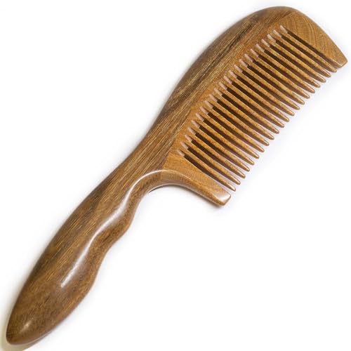 Moreinday Wooden Comb for Women, Medium Tooth Wooden Comb for Hair Growth