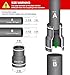 Supply Giant 6I3J Flexible PVC Rubber Coupling with Stainless Steel Clamps, 1.9