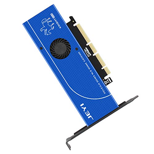 JEYI Blue Knights SK19 m. 2 NVME NGFF SATA 110mm PCIE3.0 Double Disk Extension Adapter Card Pcie3.0 Gen3 Support 110mm Double M2