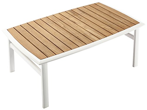 Control Brand The Corfu Coffee Table Teak, White Control Brand The Corfu Coffee Table Teak, White