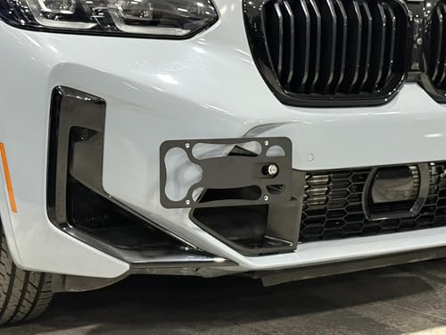 Image of CravenSpeed Platypus License Plate Mount Compatible with BMW X3 M 2022-2024 [G01 LCI] | No Drilling | Installs in Seconds | Made of Stainless Steel & Aluminum | Made in USA