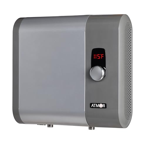 Atmor PRO XTP Series 18kW 3.8 GPM Self-Modulating Electric Tankless Water Heater, Whole-Home Instant Hot Water, Digital Control, Over-Temperature Protection