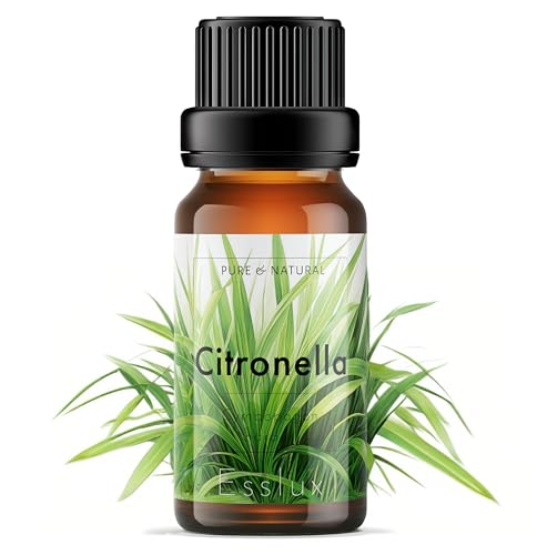 Image of Esslux Citronella Essential Oil - 100% Pure Natural Citronella Oil for Diffuser, Candle Making & Skin | Refreshing Aroma for Aromatherapy & Outdoor Protection - Perfect for DIY Projects - 10 ML