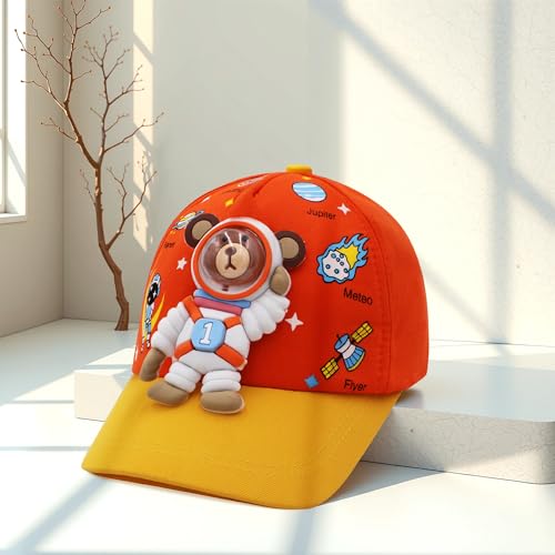 Image of VRITRAZ Kids Unisex Baseball Cap for Boys & Girls | Adjustable Strap | Comfortable Casual Cap (Age 4-12 Years)
