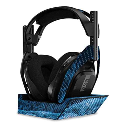 Image of MightySkins Carbon Fiber Skin Compatible with Astro A50 Wireless Headphones + Base Station (Gen 4) - Ocean Waves | Protective, Durable Textured Carbon Fiber Finish | Easy to Apply | Made in The USA
